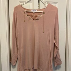 Calvin Klein blush pink string top